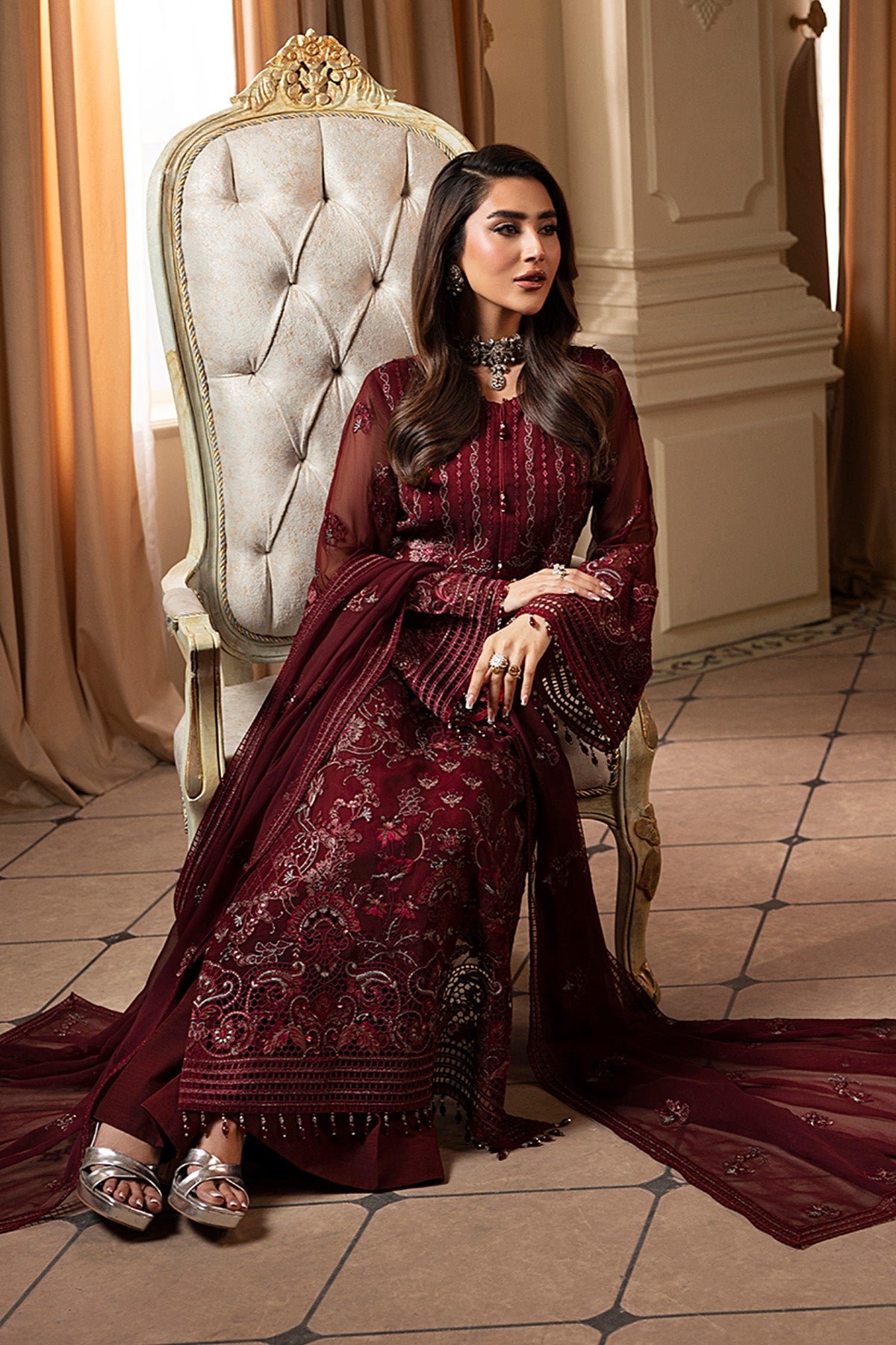 Burgundy Veil