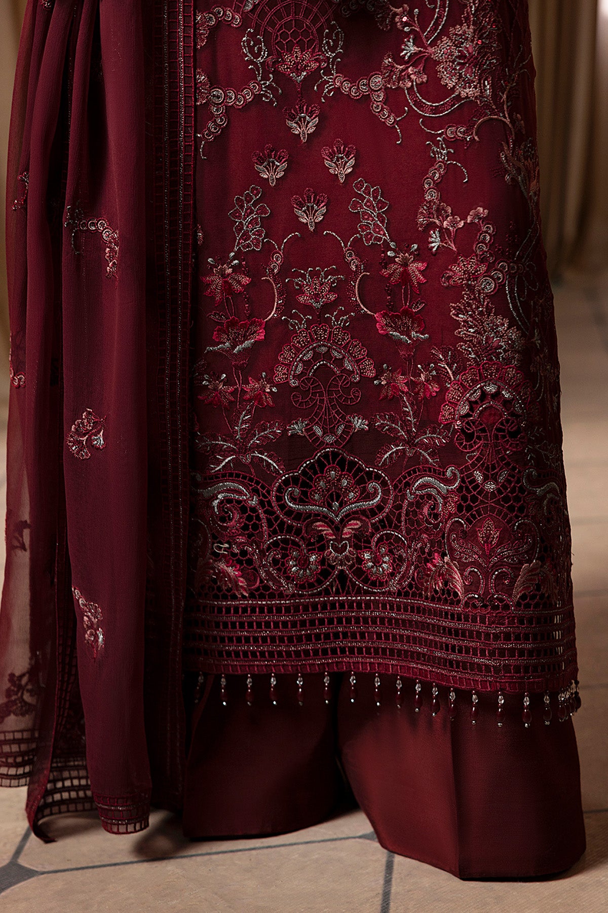 Burgundy Veil