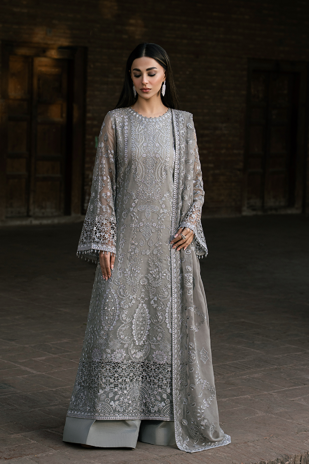 Luxury Clothing Embroidered Chiffon Fancy Dress Collection